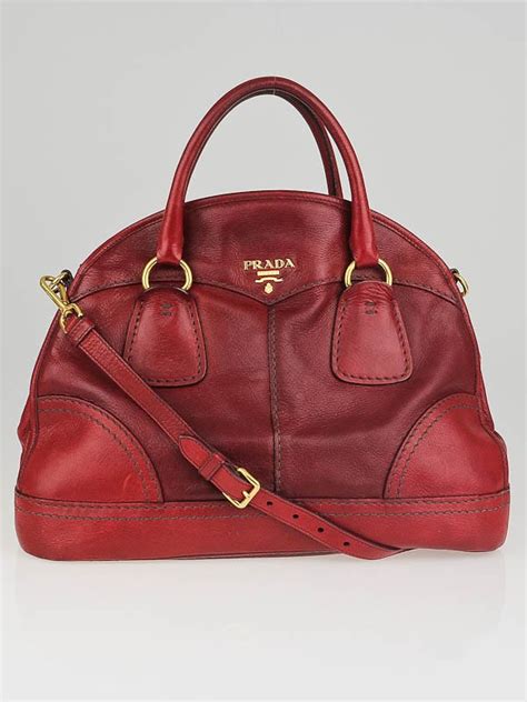 prada daino bowling bag red|prada cervo bag.